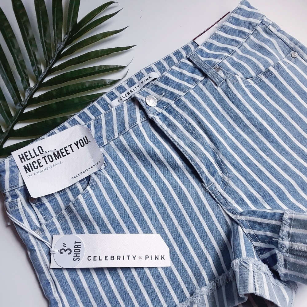 🚨🚨SOLD🚨🚨NEW Stripe denim shorts